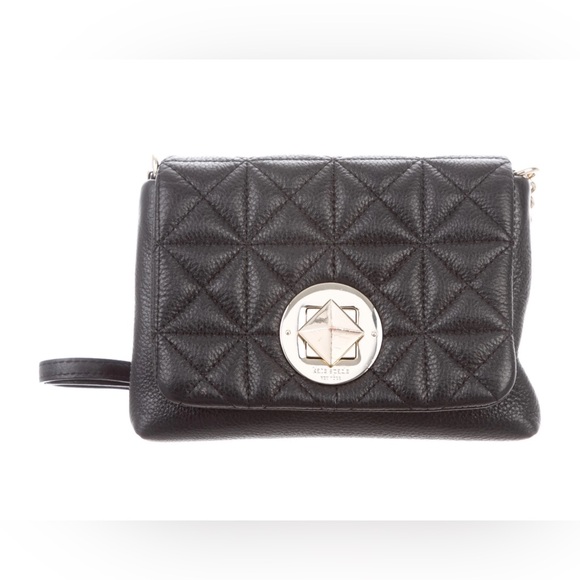 kate spade Handbags - Kate Spade Astor Court Naomi Metallic Quilted Black Shoulder Bag
